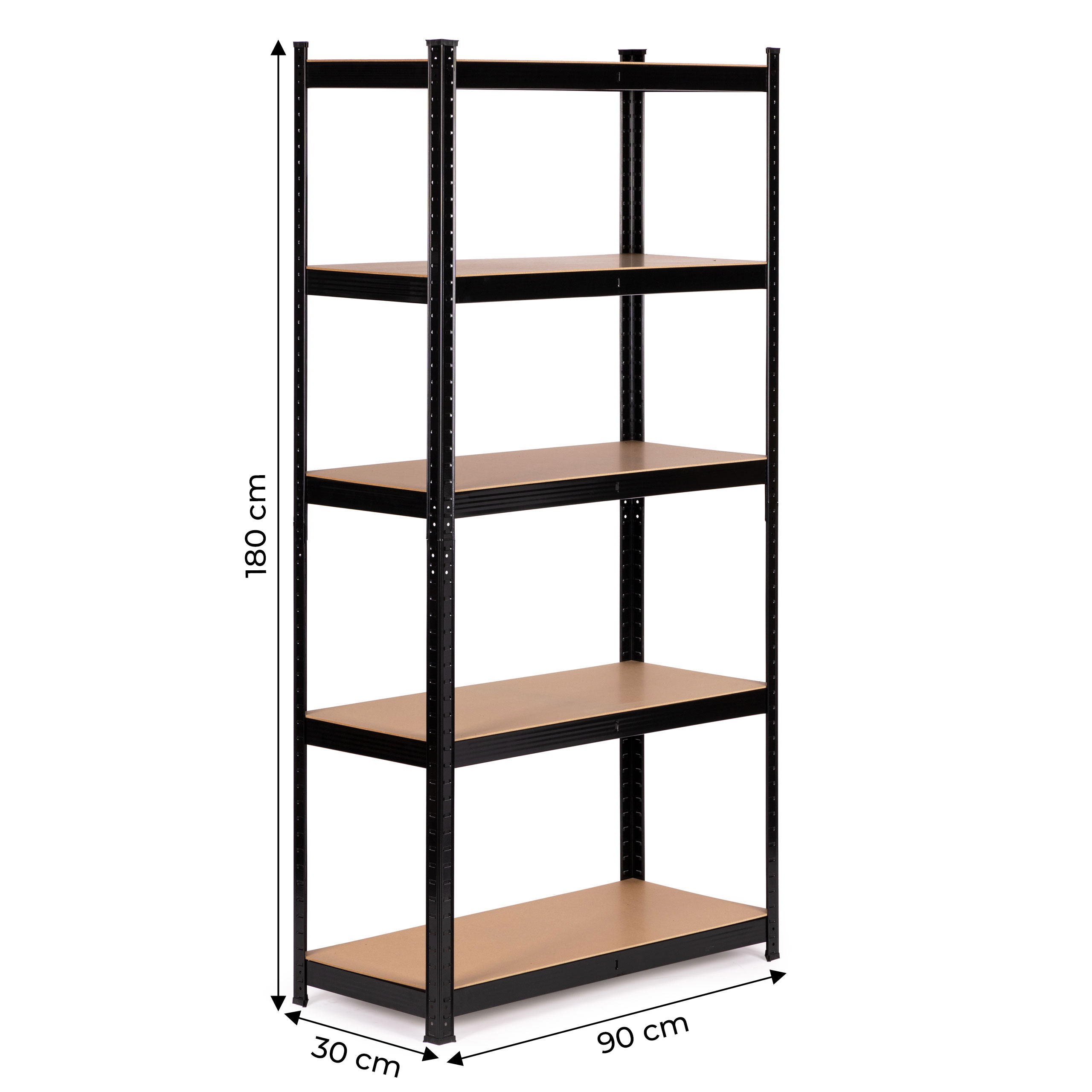 Metalinė sandėlio lentyna 180x90x30 cm rūsio garažui 5 lentynos 875 kg modernhome