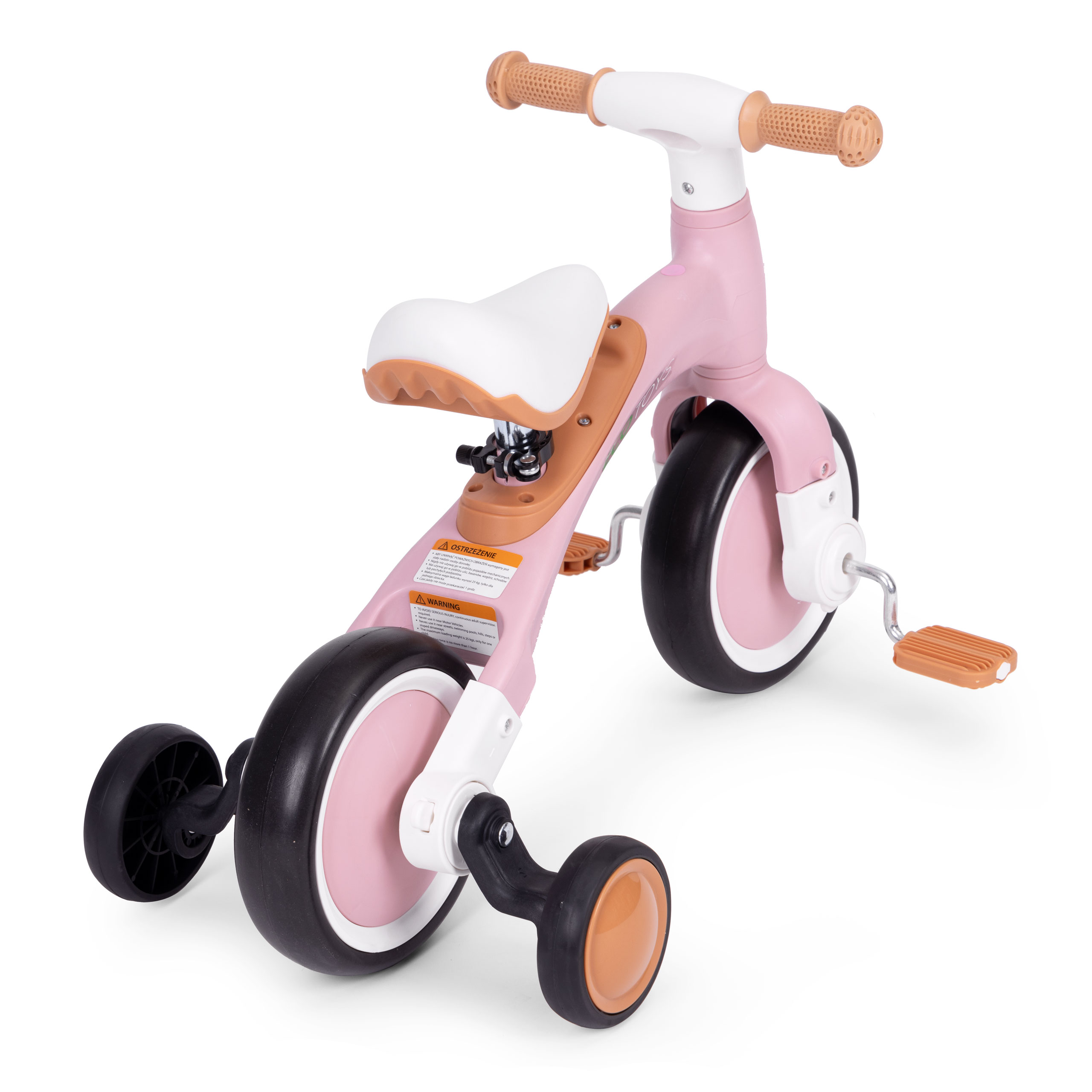 Balansinis dviratukas - rožinis ECOTOYS