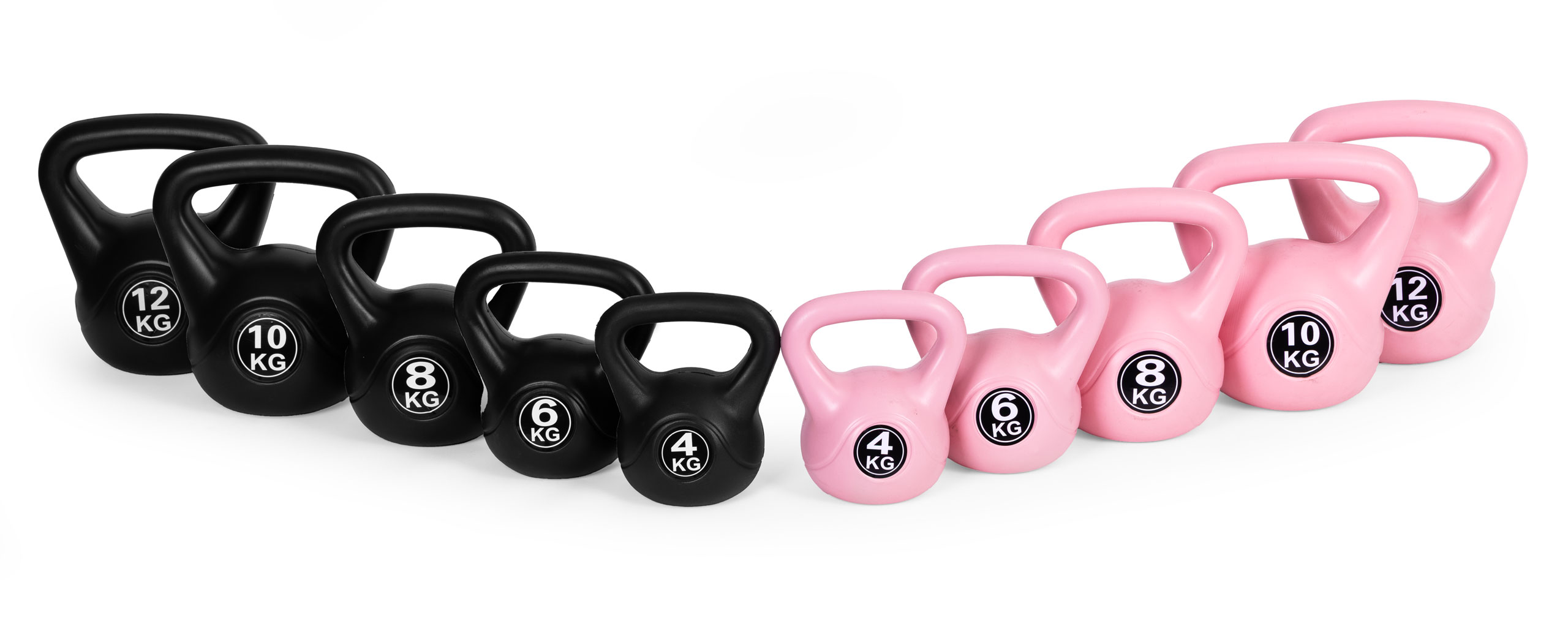 Kettlebell 8 kg, treniruoklis, hantelis, svarmuo, rožinis, ModernHome