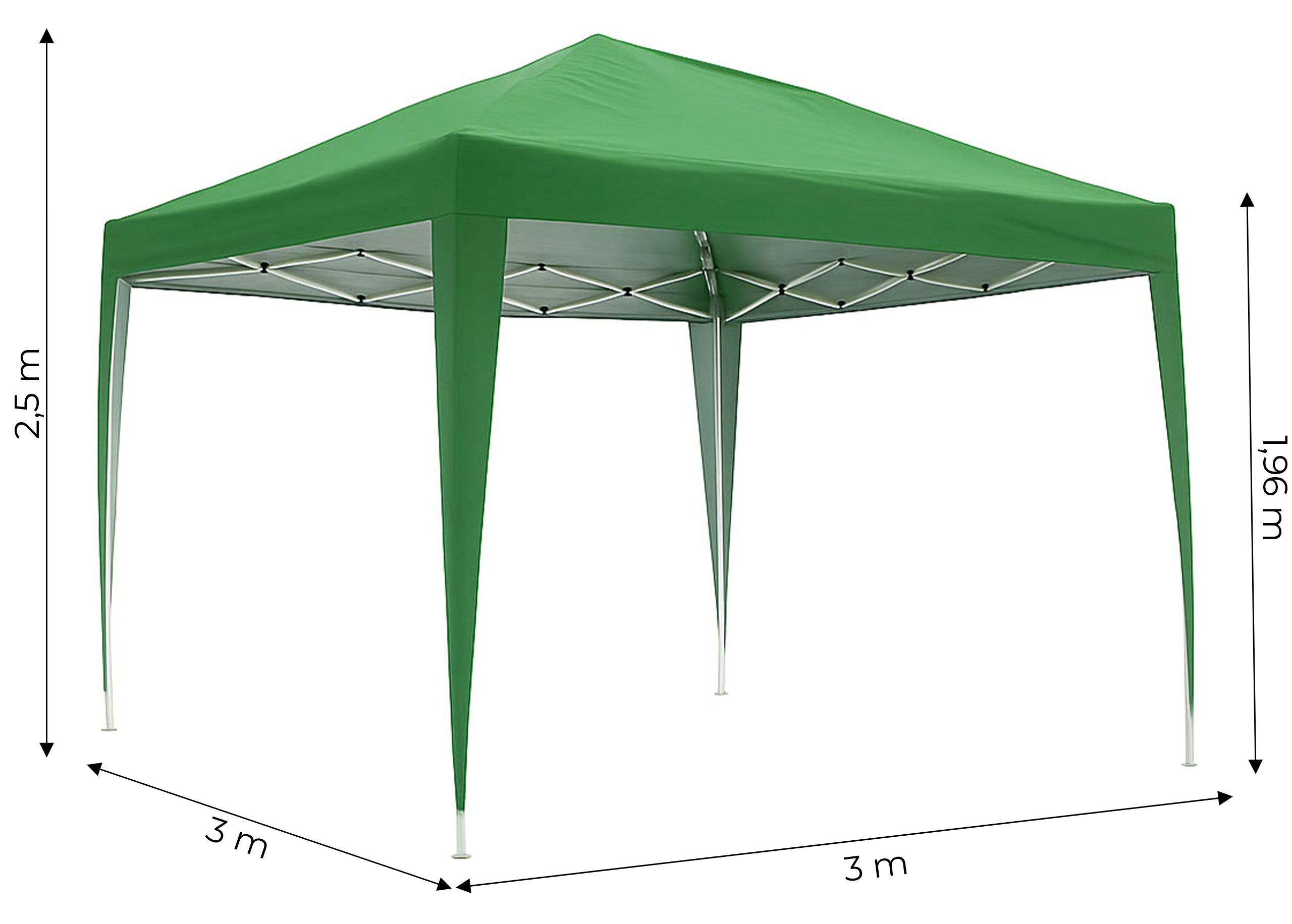 Automatinė sodo palapinė 3x3 m