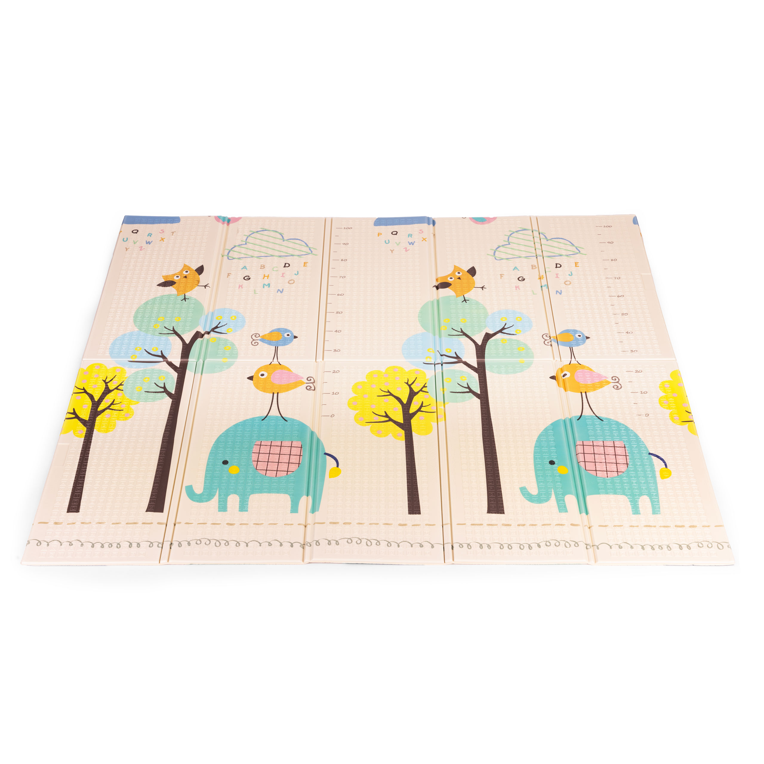 Vaikiškas žaidimų kilimėlis ecotoys 200x180 cm, dvipusis
