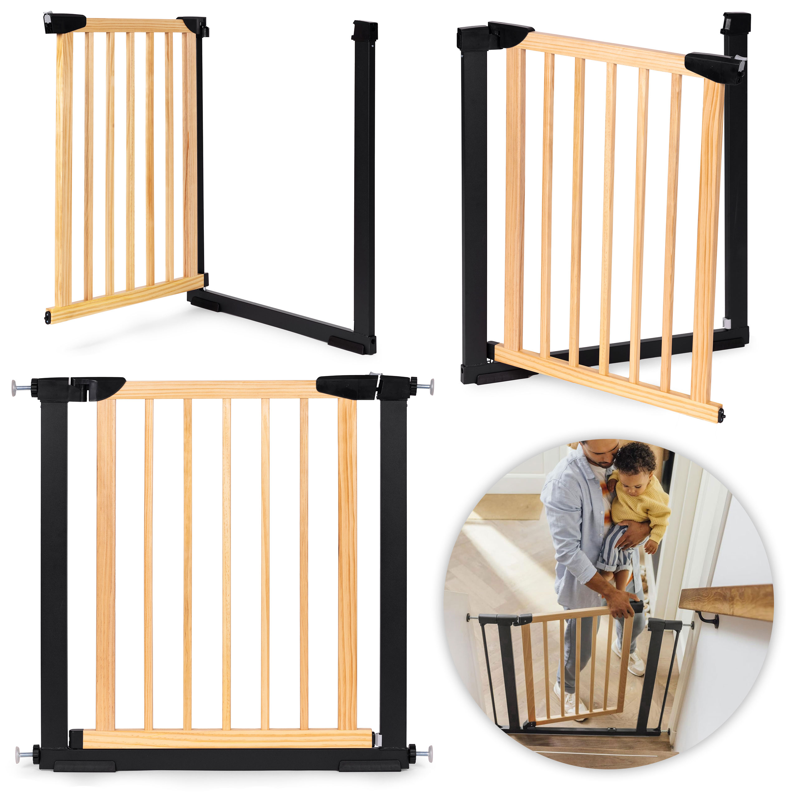 Apsauginė tvorelė, 74-80 cm, durims/laiptams, ECOTOYS