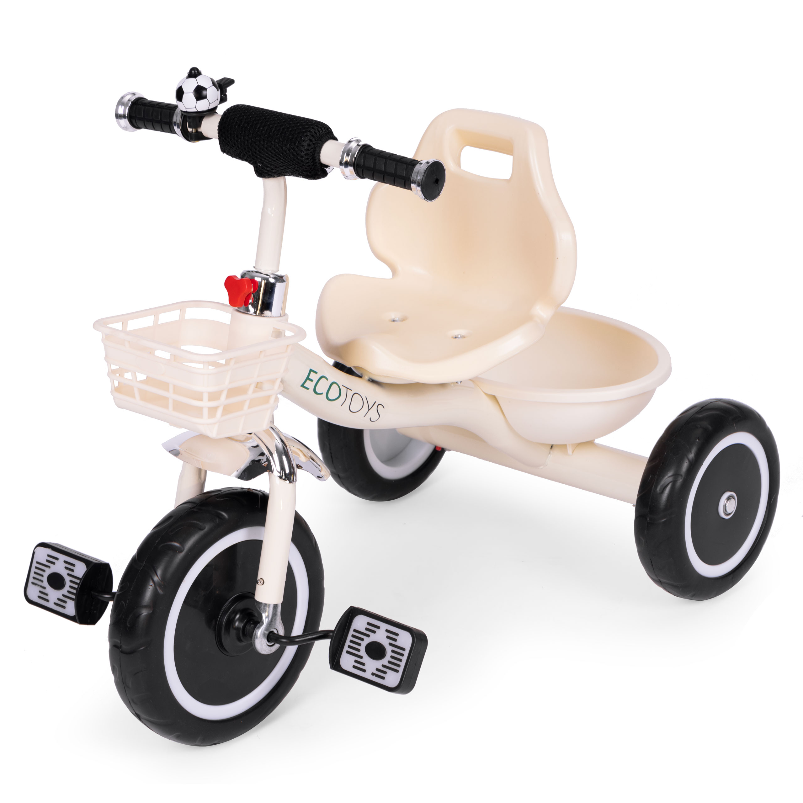 Triratukas, beige, ecotoys