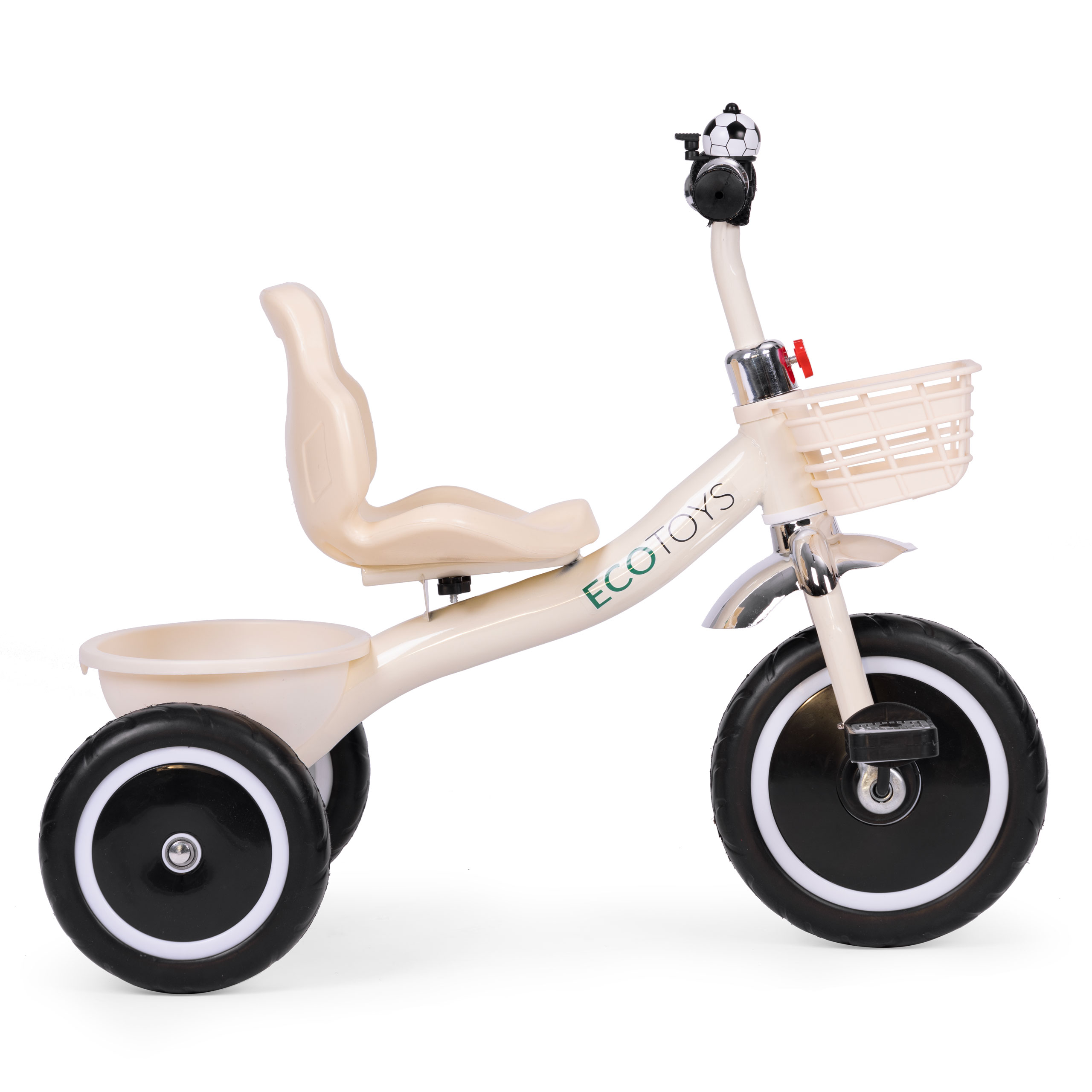 Triratukas, beige, ecotoys
