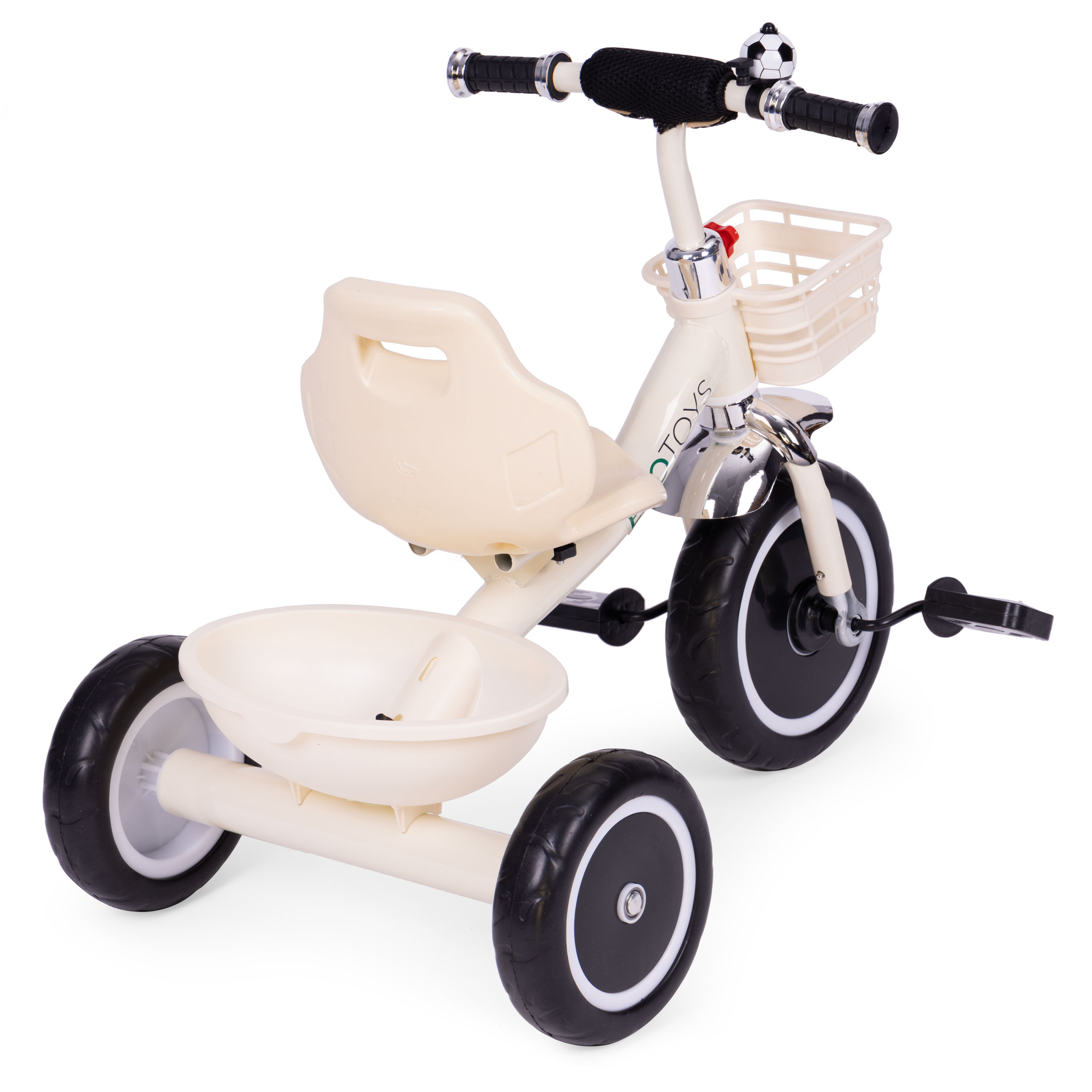 Triratukas, beige, ecotoys