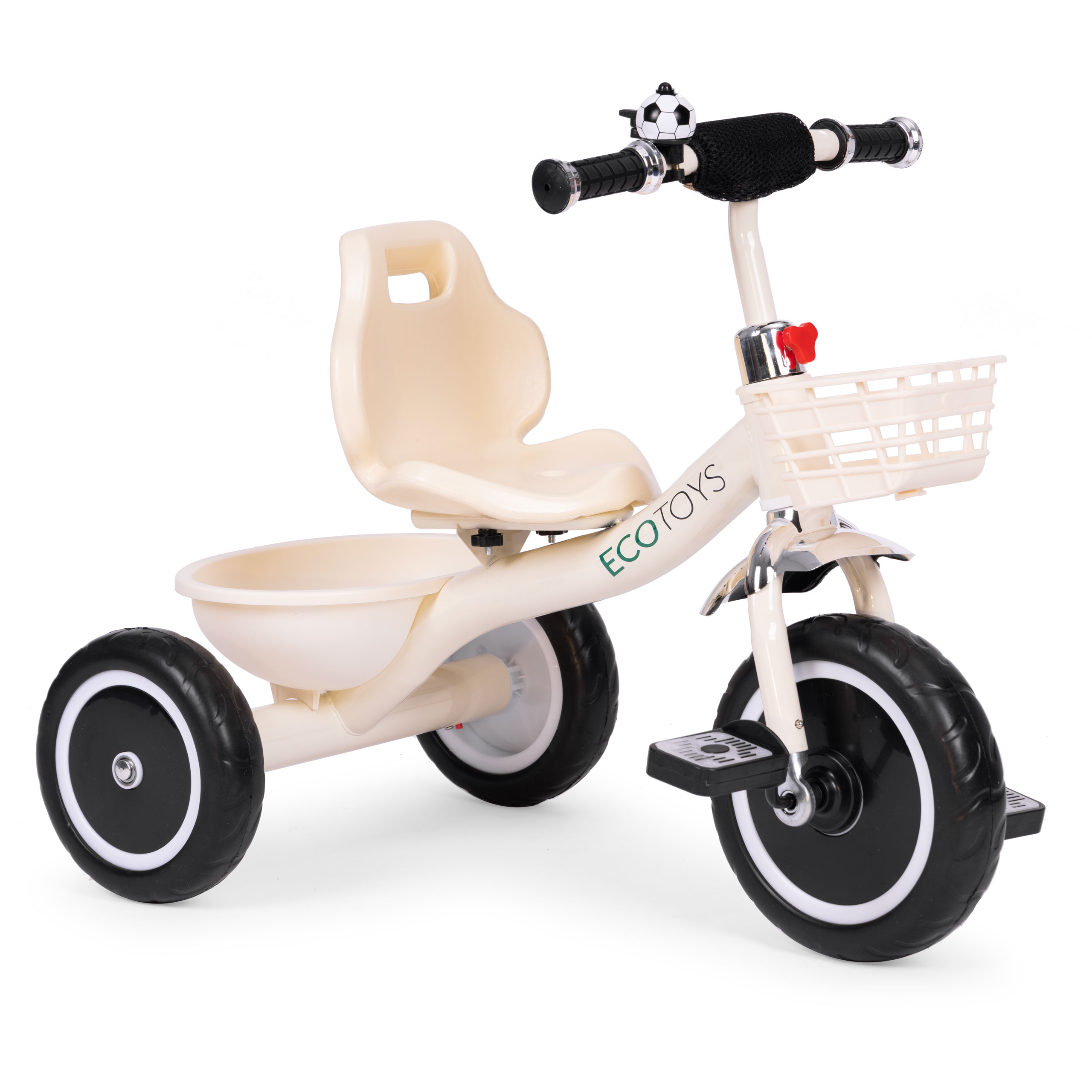 Triratukas, beige, ecotoys