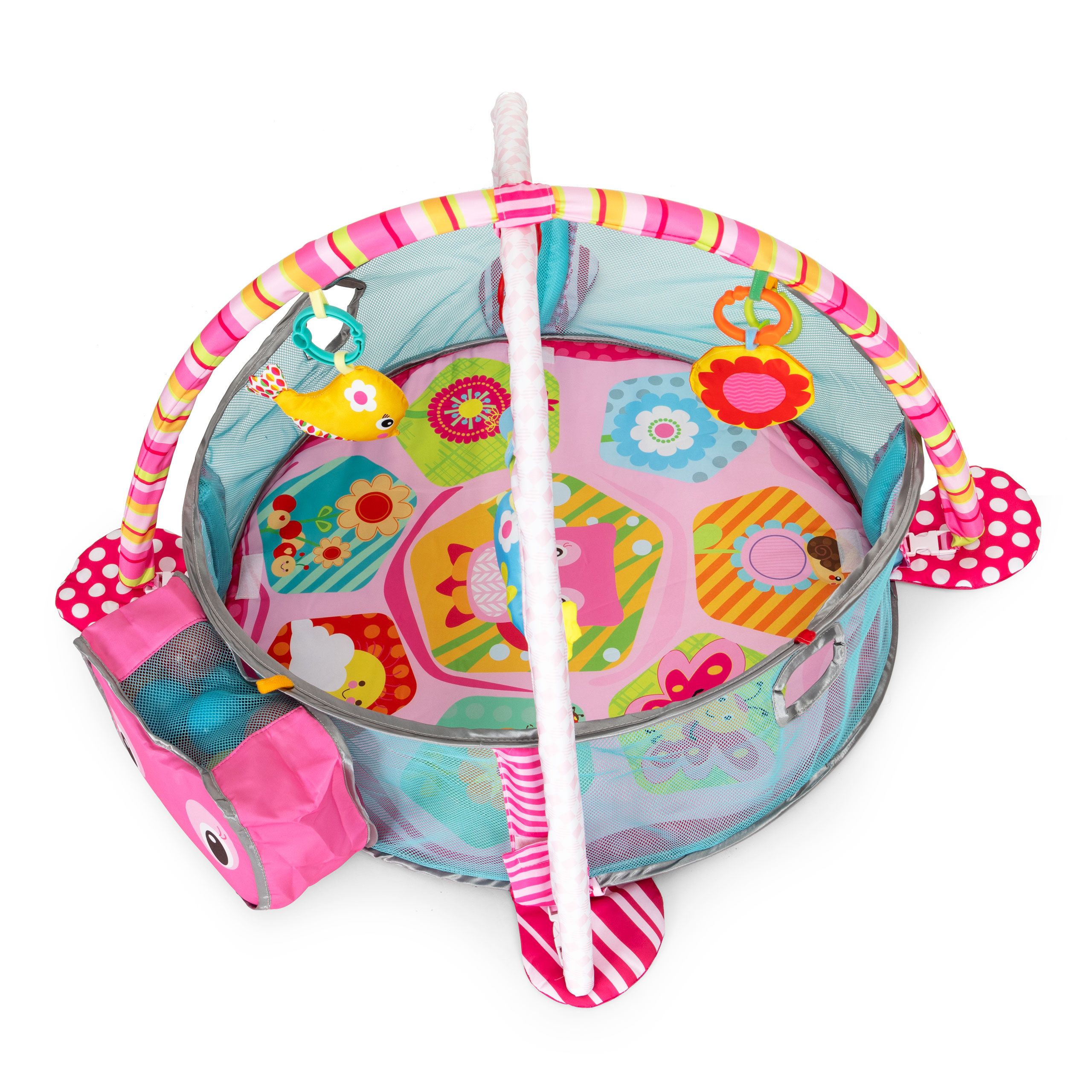 Didelis lavinamasis kilimėlis 3in1 žaidimų aikštelė su 30 kamuoliukų Eco Toys 88970
