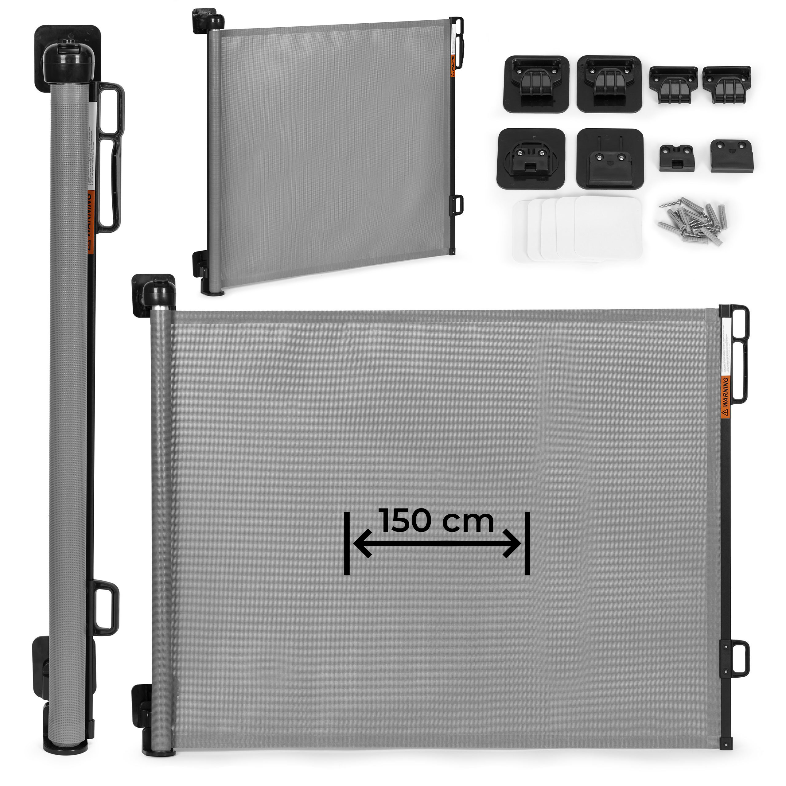 Apsauginė tvorelė, 150 cm, pilka, ECOTOYS