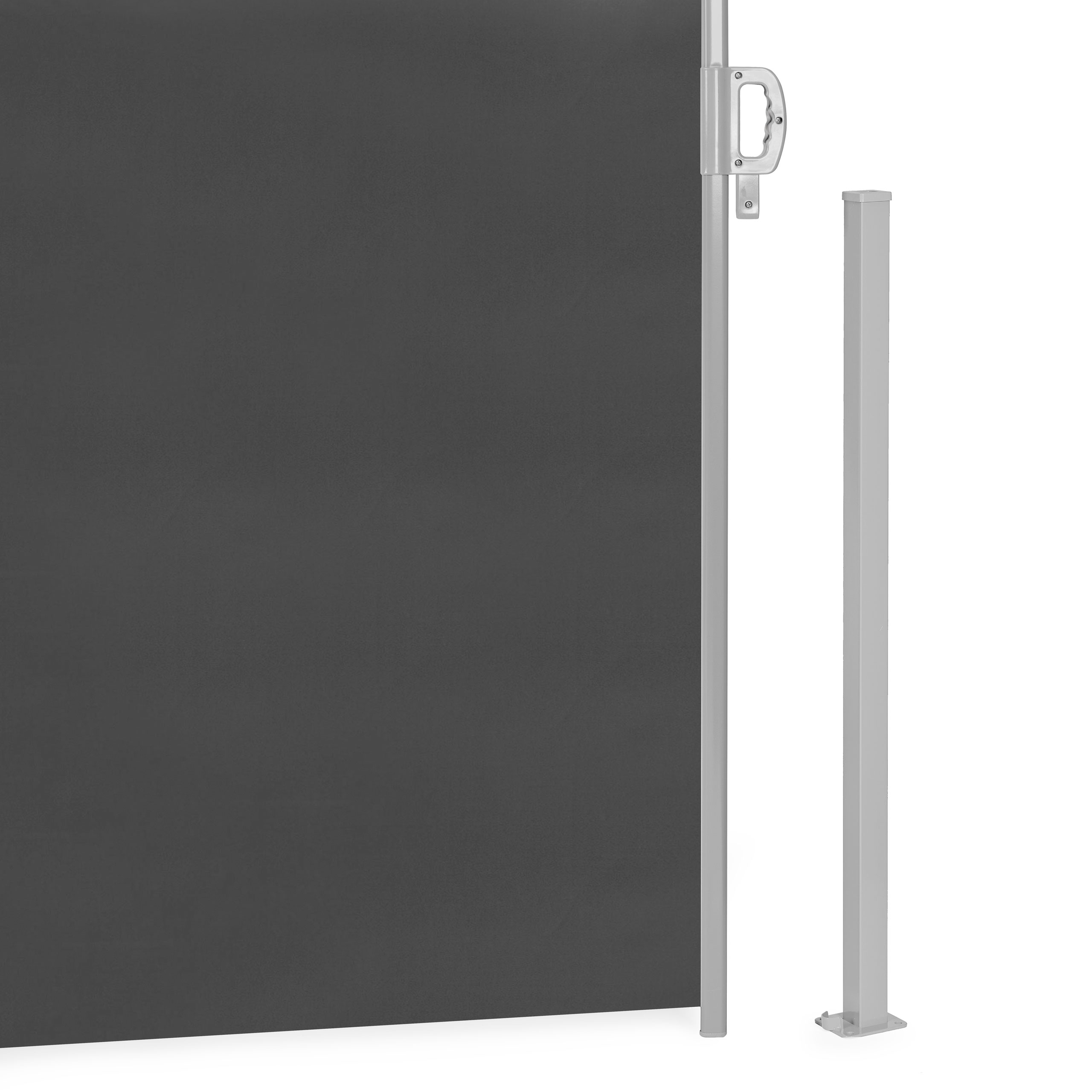 Dviguba šoninė markizė 300x300x180 cm, antracito spalvos