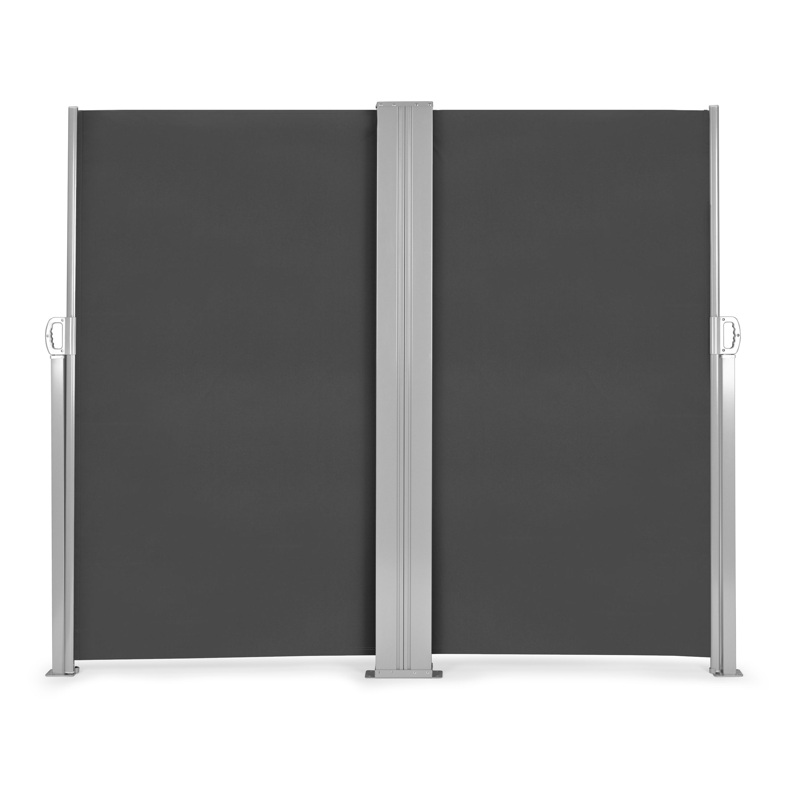 Dviguba šoninė markizė 300x300x180 cm, antracito spalvos