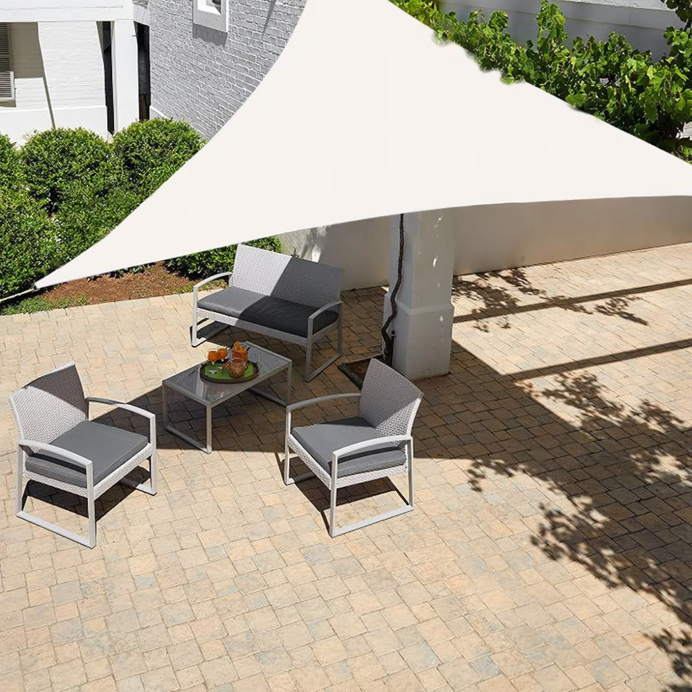 Skėčio nuo saulės burė vandeniui atsparus baldakimas 3x3x3m ModernHome - smėlio spalvos