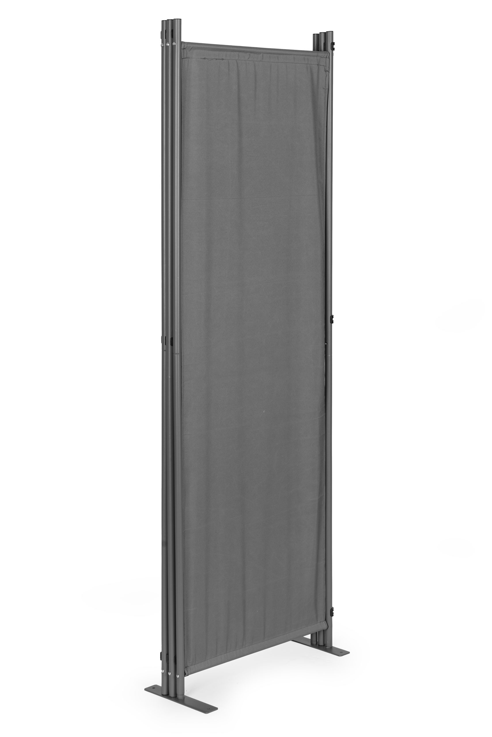 Sulankstoma pilka 3 dalių sodo ir kambario pertvara 167x164 cm