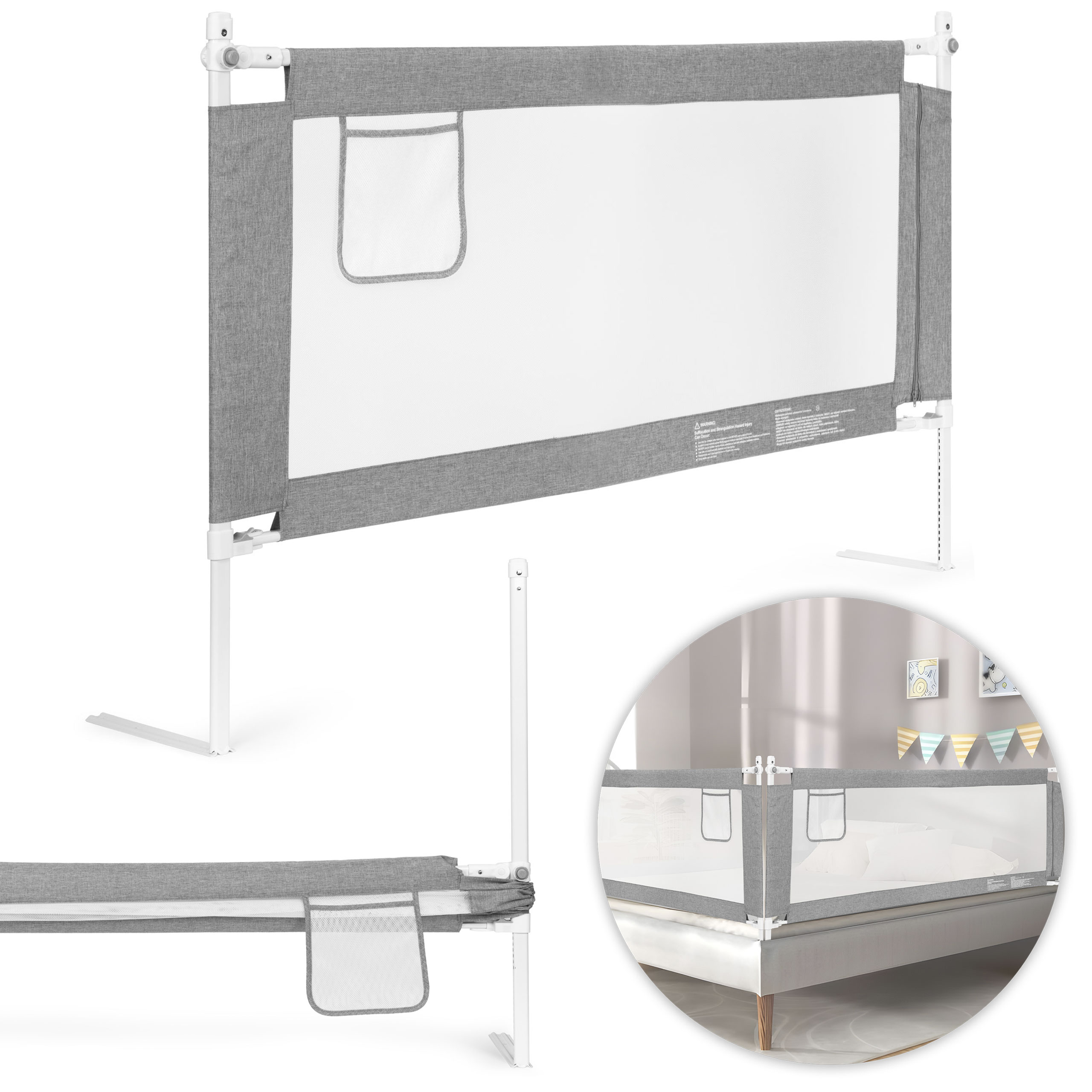 Lovos apsauginė sienelė, 150 cm, ECOTOYS