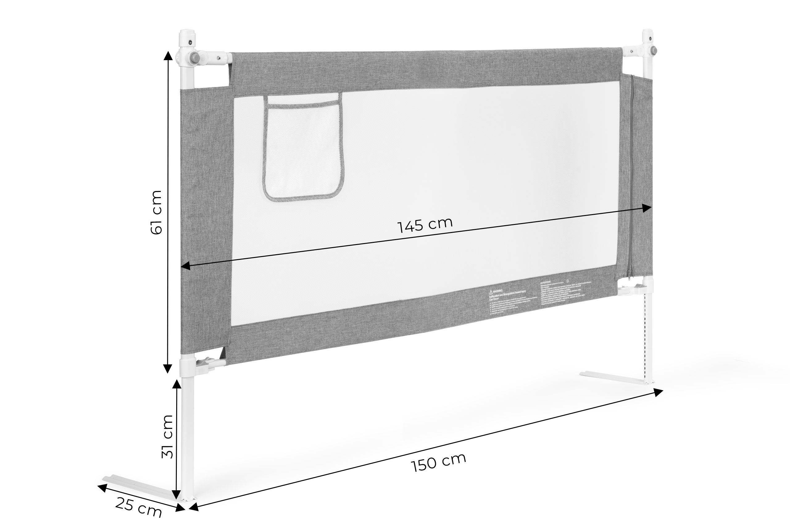 Lovos apsauginė sienelė, 150 cm, ECOTOYS