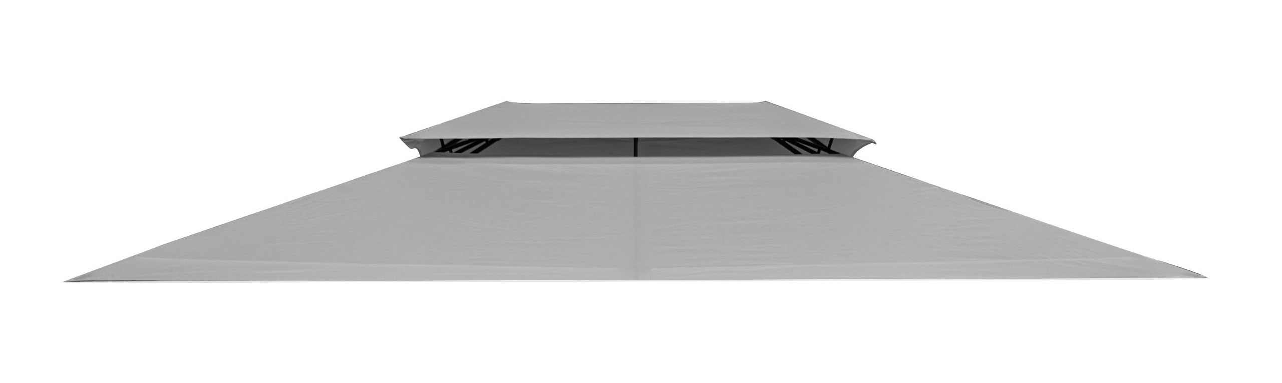 Atsparus pavėsinės stogas 3x4 m pilkas