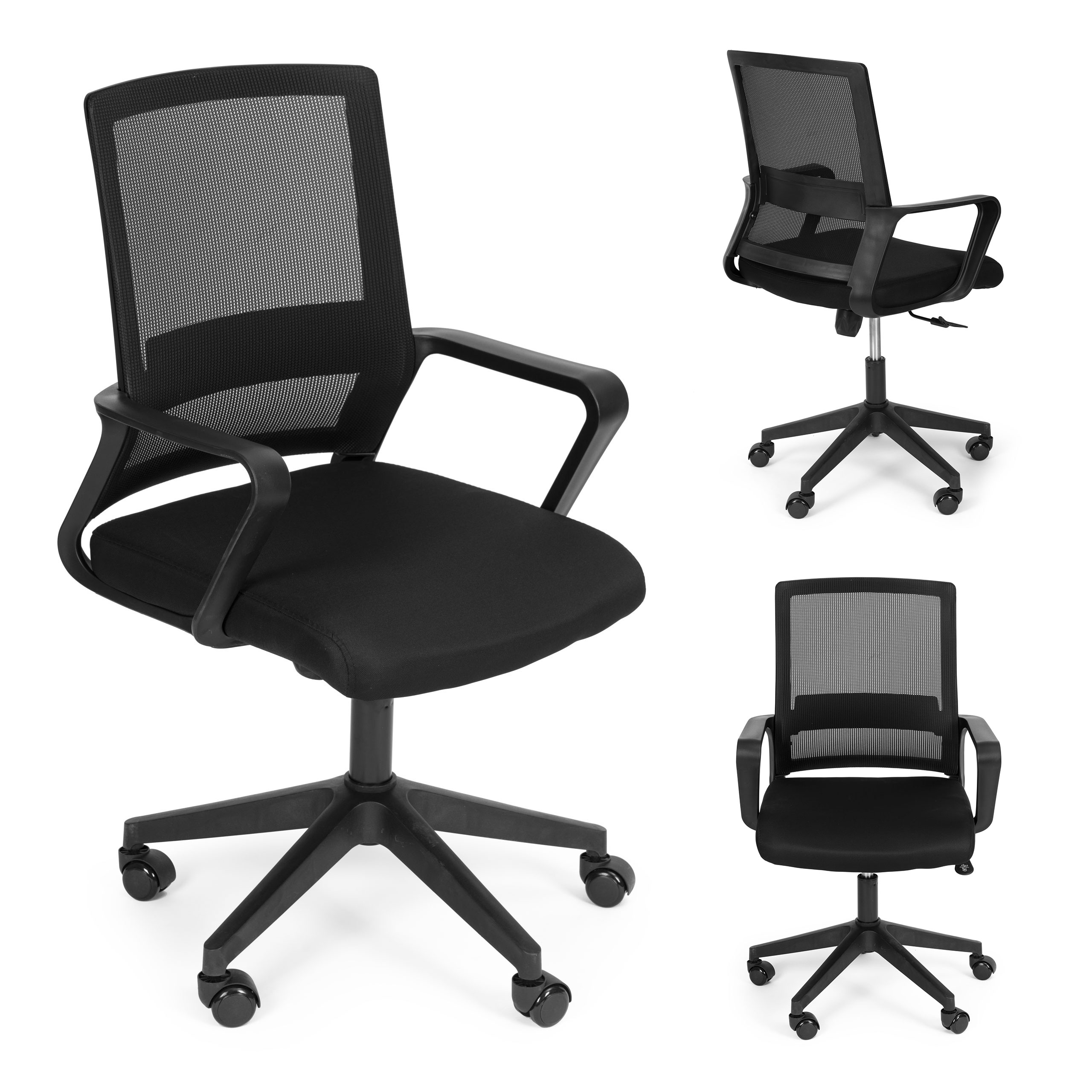 Ergonomiška biuro kėdė su reguliuojamu aukščiu ir kvėpuojančiu atlošu – ModernHome