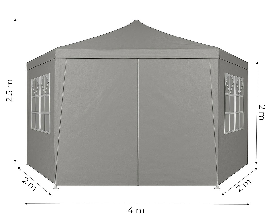 Sodo pavėsinė 2x2x2 m su langais