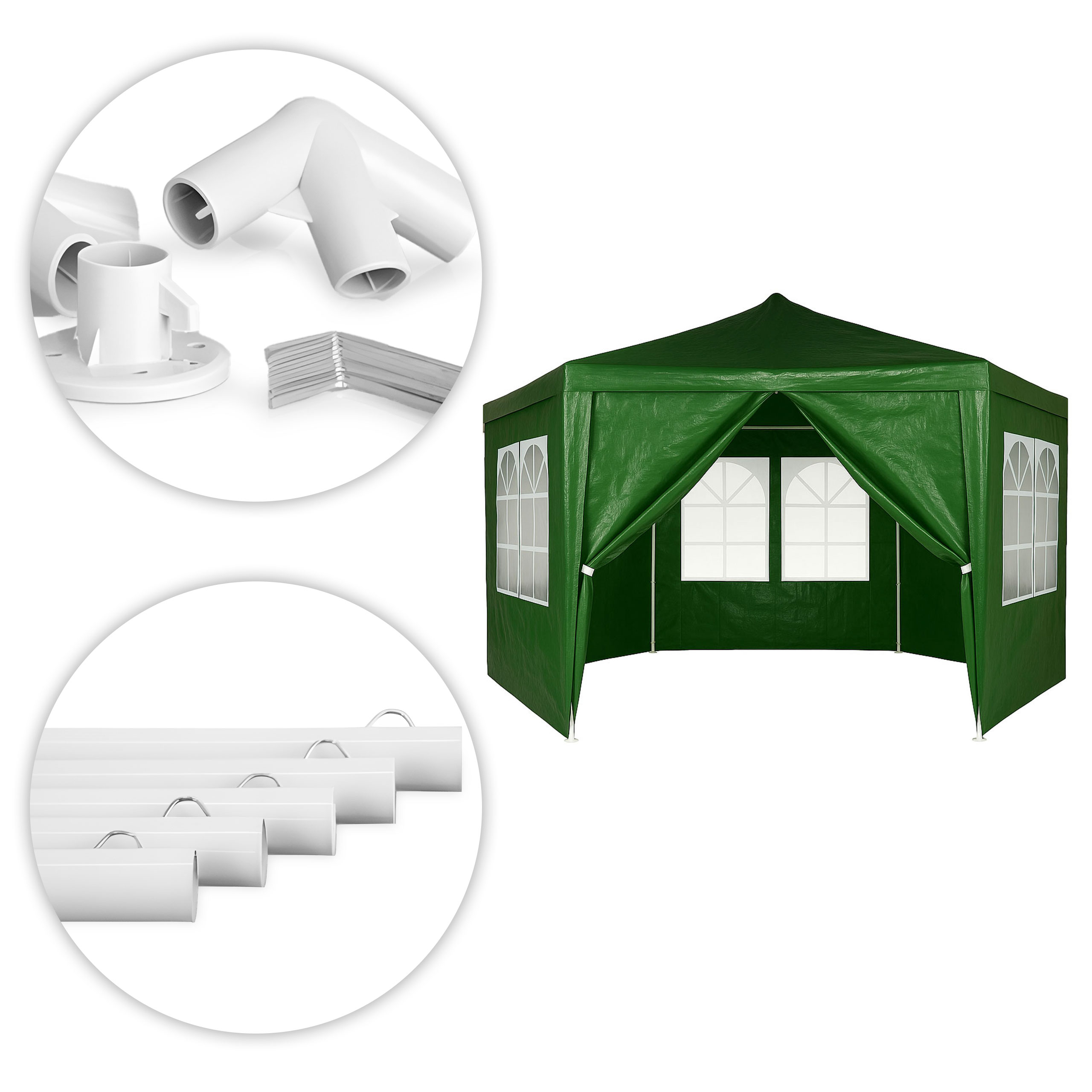 Sodo paviljonas su langais 2x2x2 m
