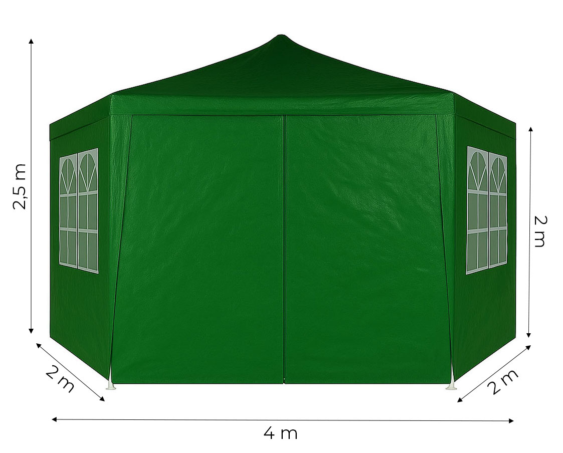 Sodo paviljonas su langais 2x2x2 m
