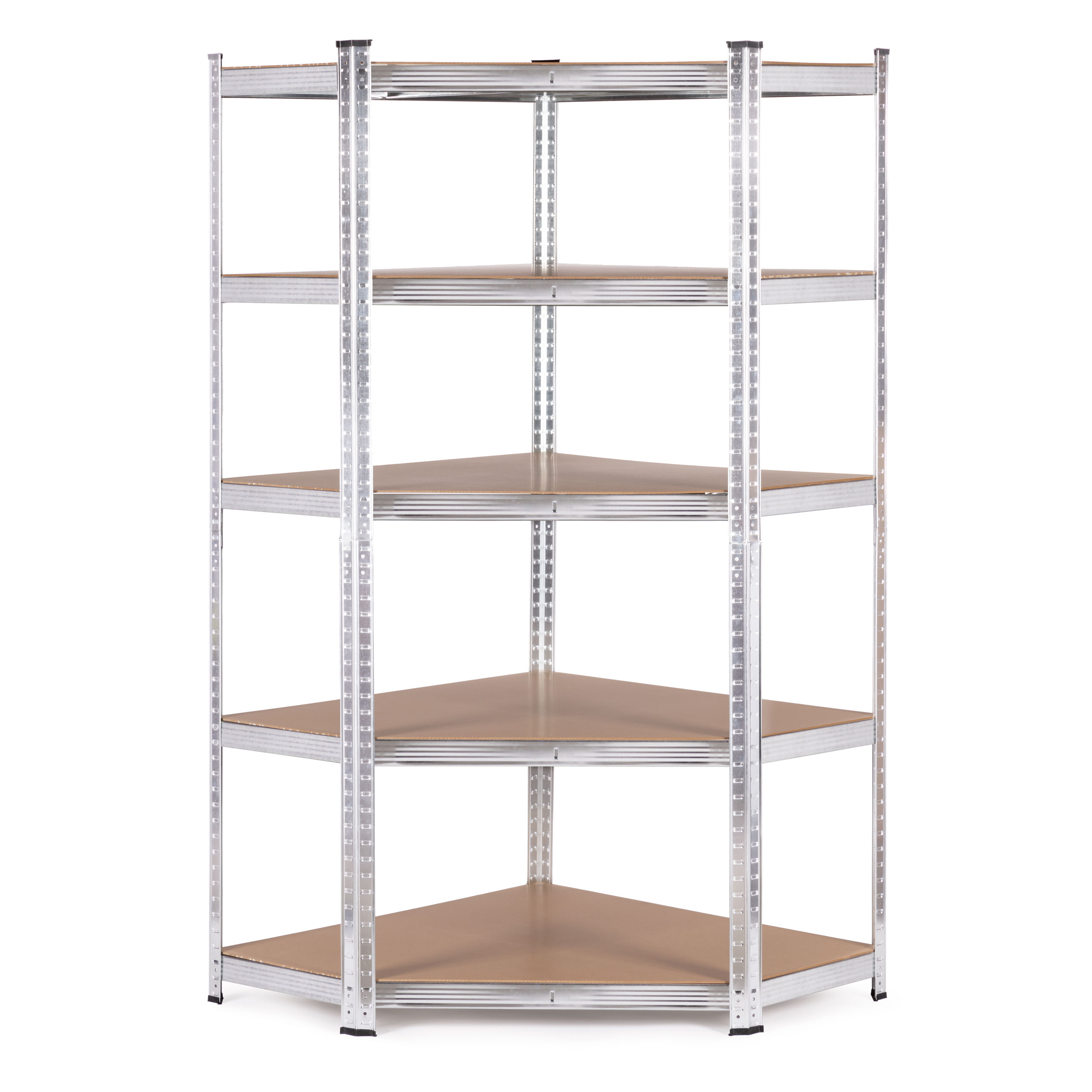 Kampinė sandėlio lentyna 180x90x40 cm cinkuoto plieno 5 lentynos 875 kg modernhome
