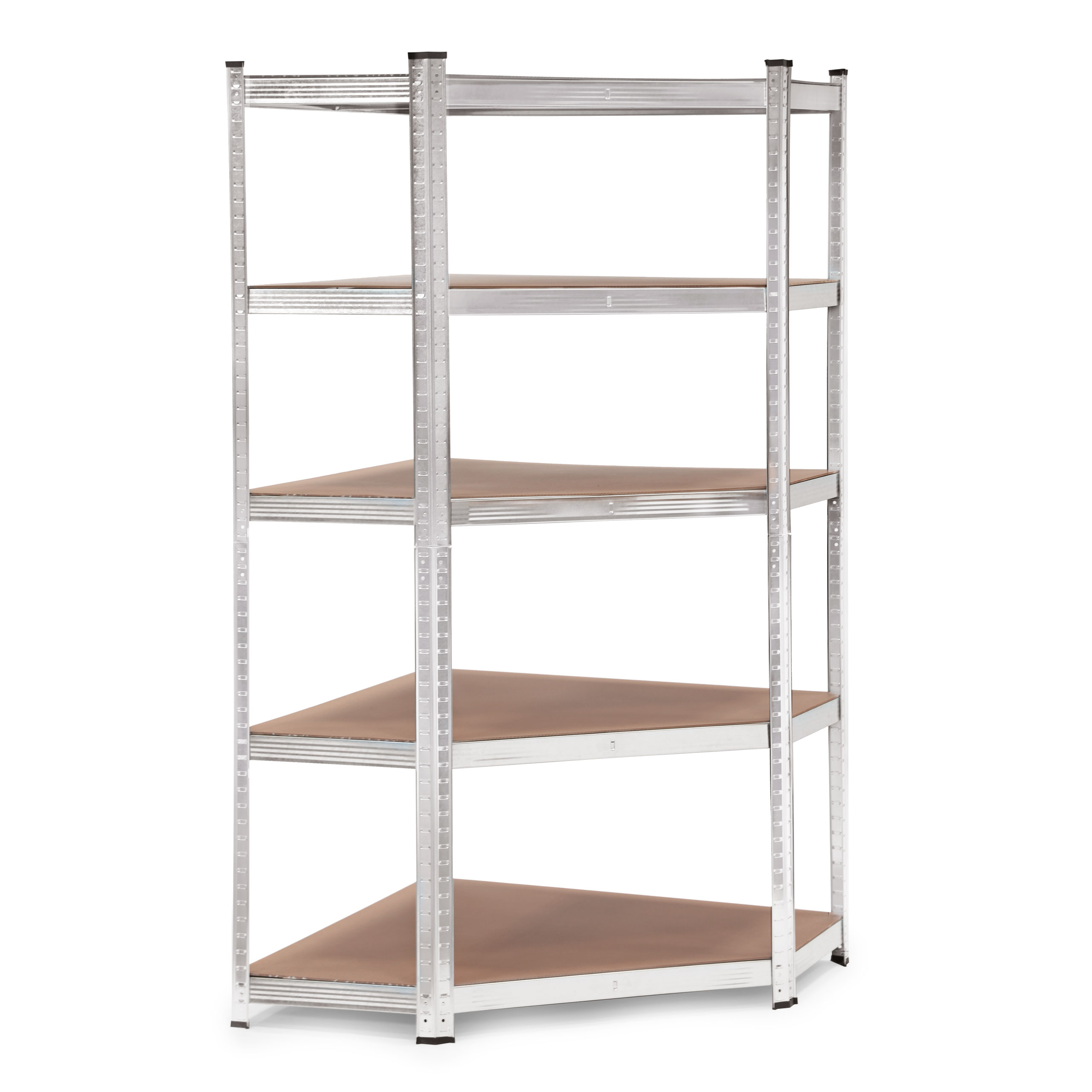 Kampinė sandėlio lentyna 180x90x40 cm cinkuoto plieno 5 lentynos 875 kg modernhome