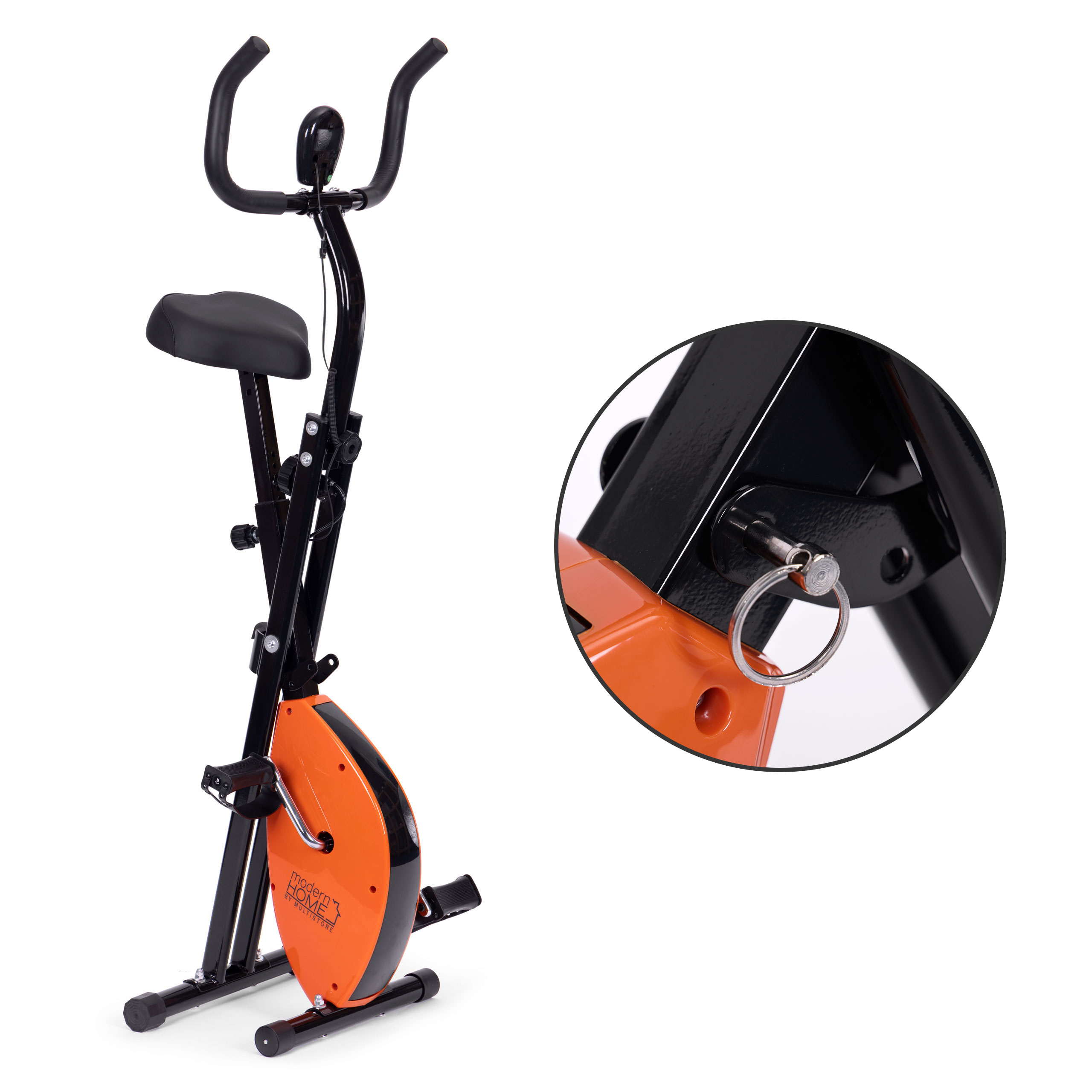 ModernHome mechaninis sulankstomas stacionarus treniruoklis su kompiuteriu
