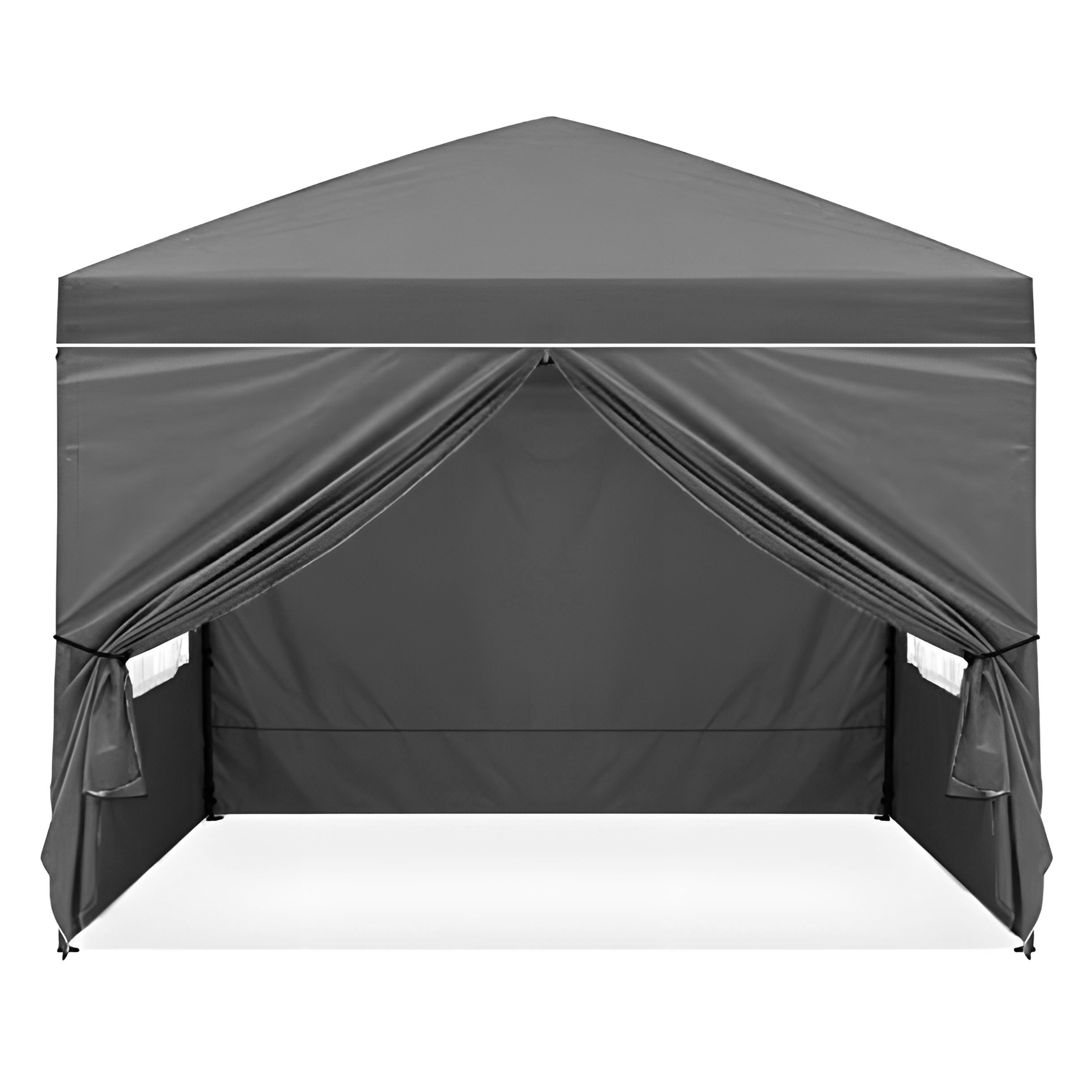 Sodo palapinė 3x3m. pilka + 4 sienos