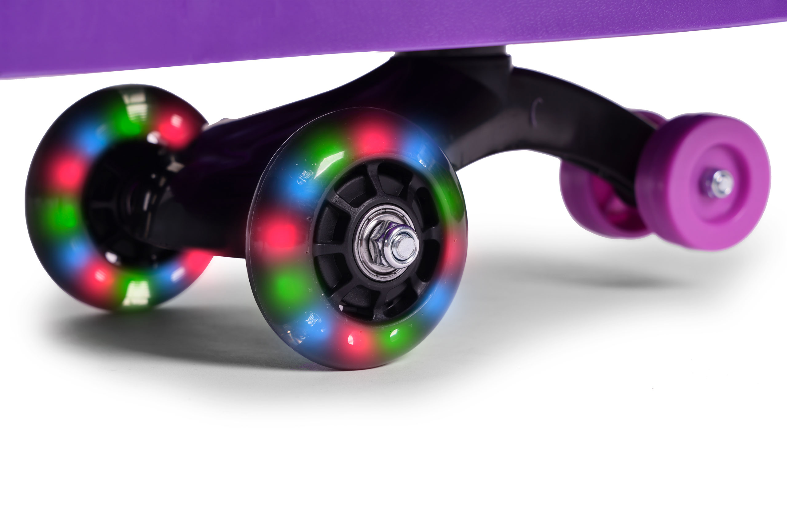 Violetinis ecotoys pasispardyminis automobilis su led ratukais