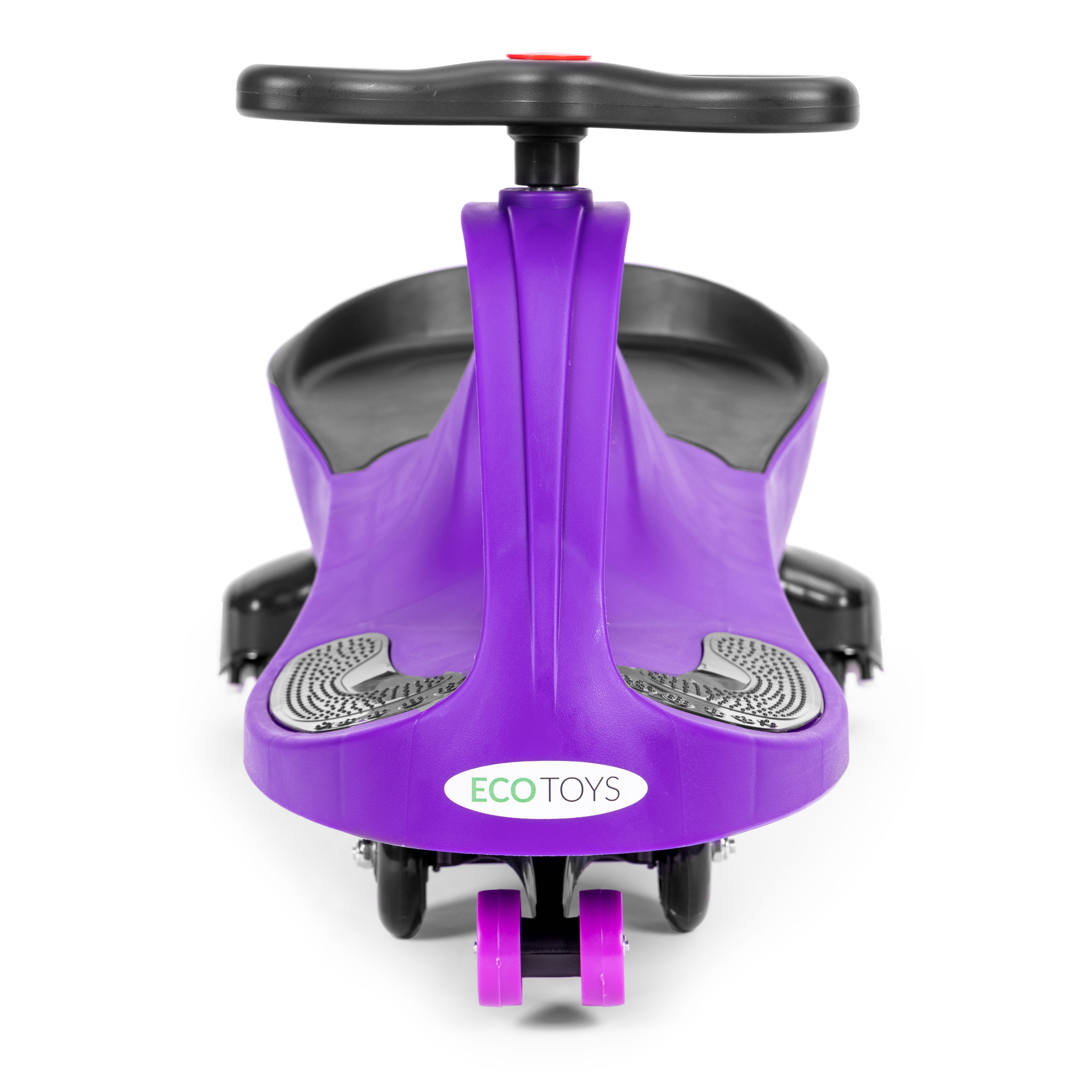 Violetinis ecotoys pasispardyminis automobilis su led ratukais
