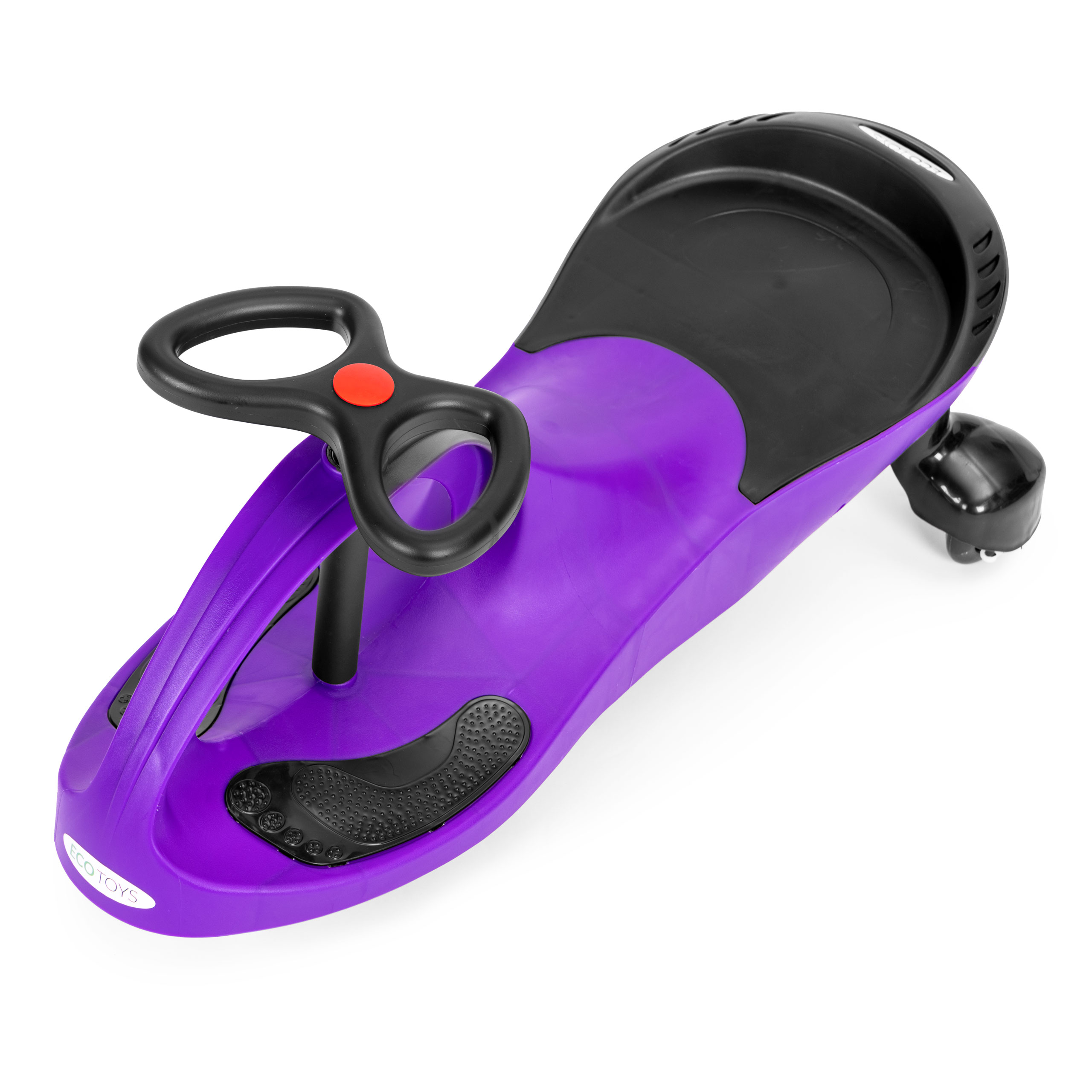 Violetinis ecotoys pasispardyminis automobilis su led ratukais