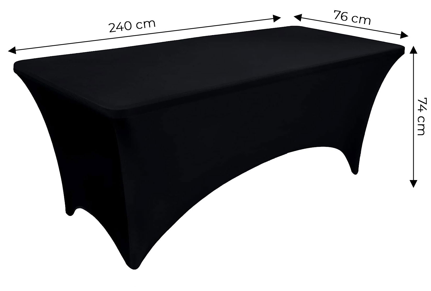 Elastingas stalo užvalkalas 240 cm