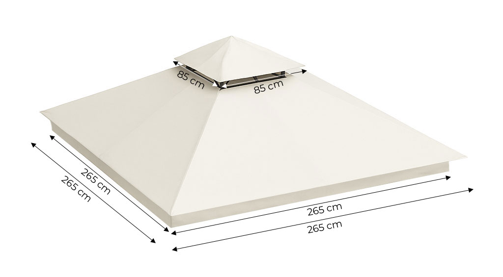 Atsparus stogas pavėsinei 3x3 m