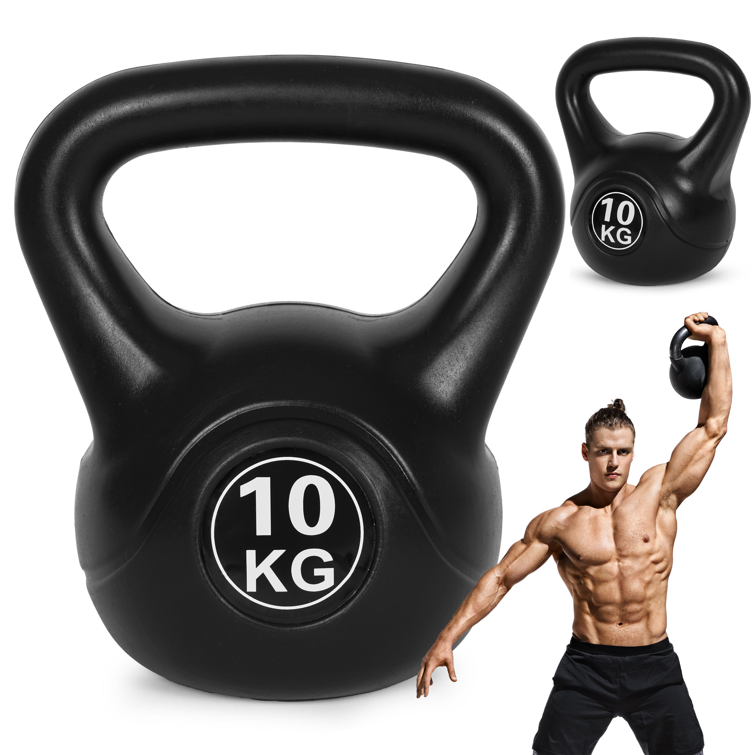Kettlebell 10 kg, treniruoklis, hantelis, svarmuo, ModernHome