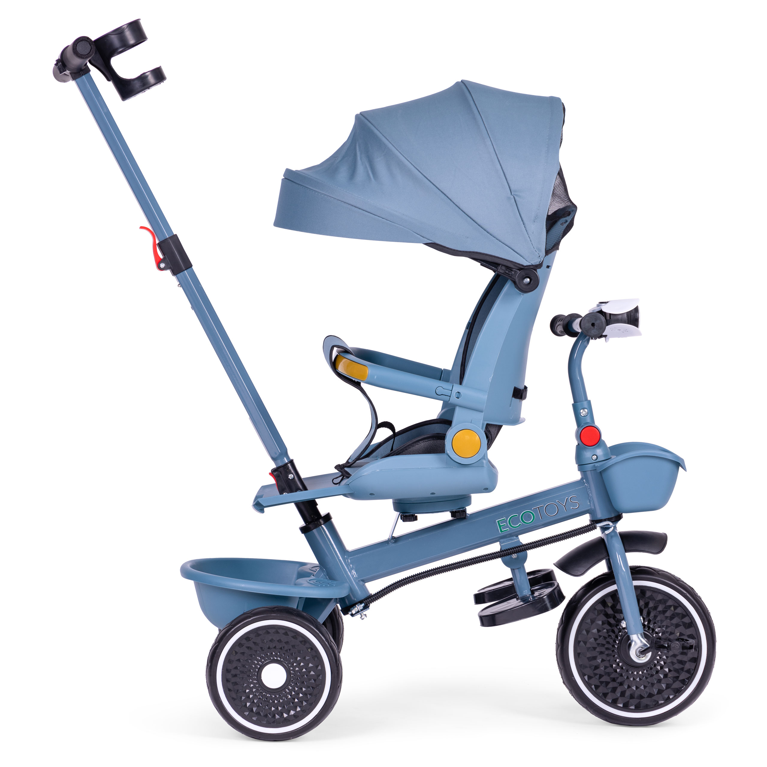2-in-1 triratukas, mėlynas, ecotoys