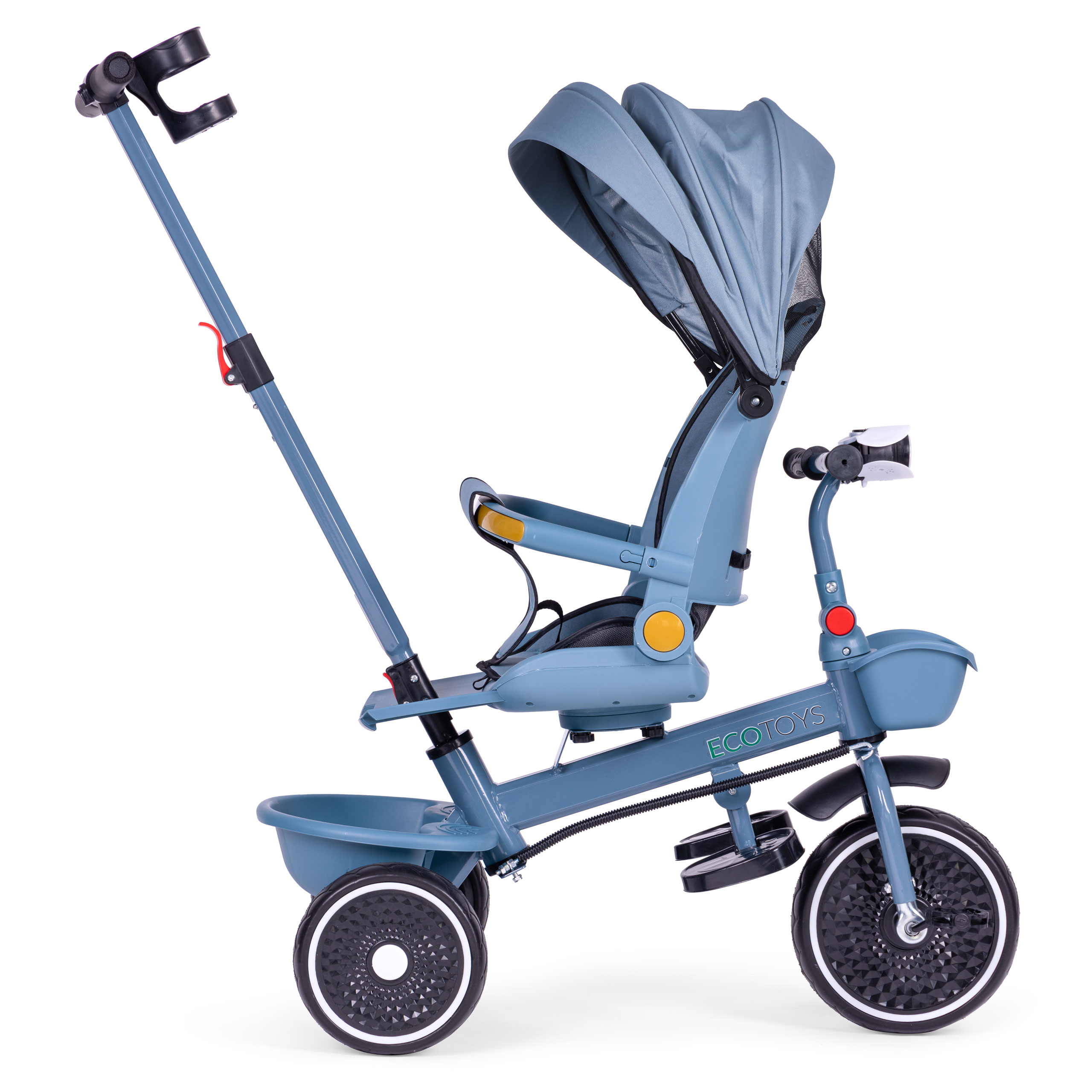 2-in-1 triratukas, mėlynas, ecotoys