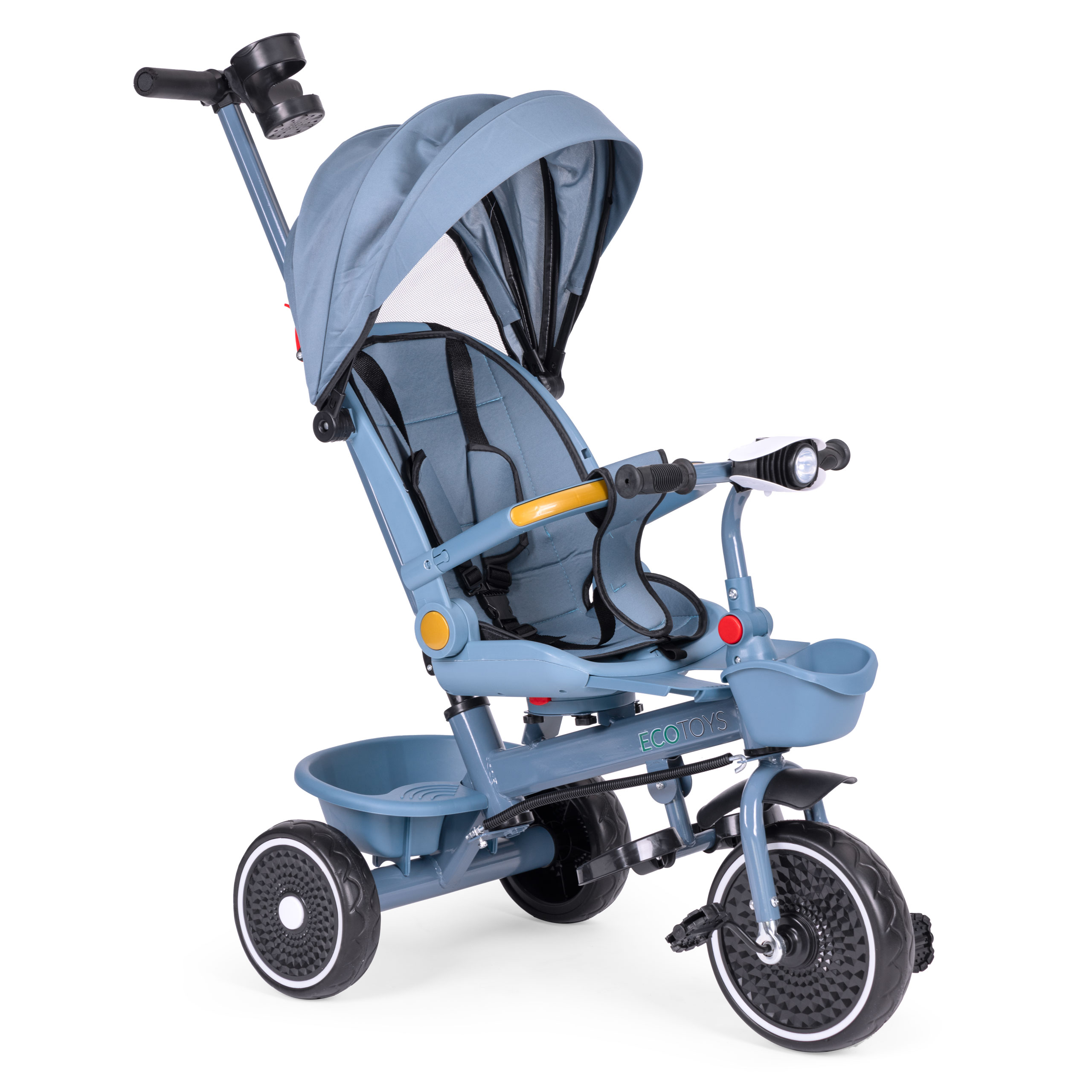 2-in-1 triratukas, mėlynas, ecotoys