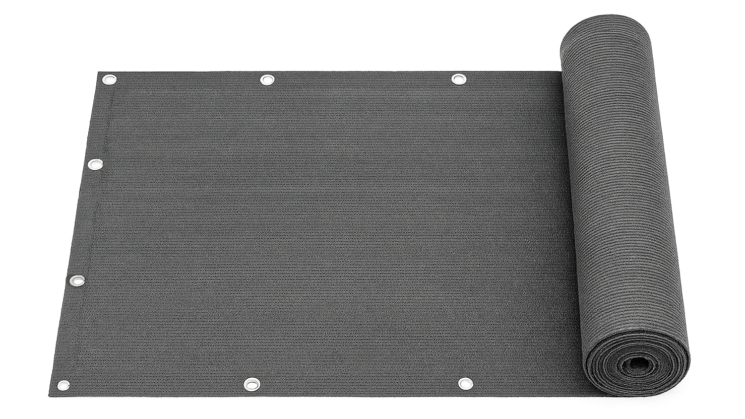 Balkono uždanga su tvirtinimais 150x500 cm tamsiai pilka multigarden