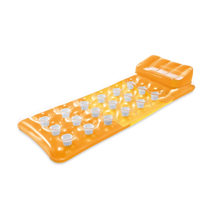 Pripučiamas plaukimo čiužinys 188 x 71 cm oranžinis - 58890 INTEX