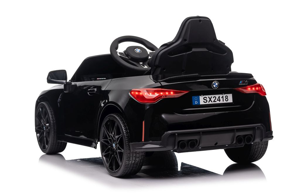 Vienvietis vaikiškas elektromobilis bmw m4, juodas