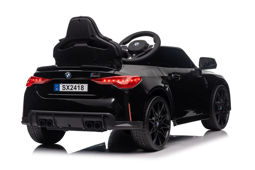 Vienvietis vaikiškas elektromobilis bmw m4, juodas