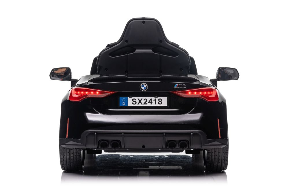Vienvietis vaikiškas elektromobilis bmw m4, juodas