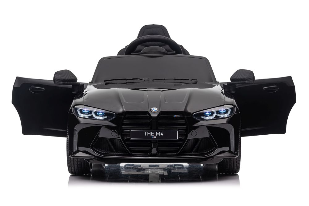 Vienvietis vaikiškas elektromobilis bmw m4, juodas