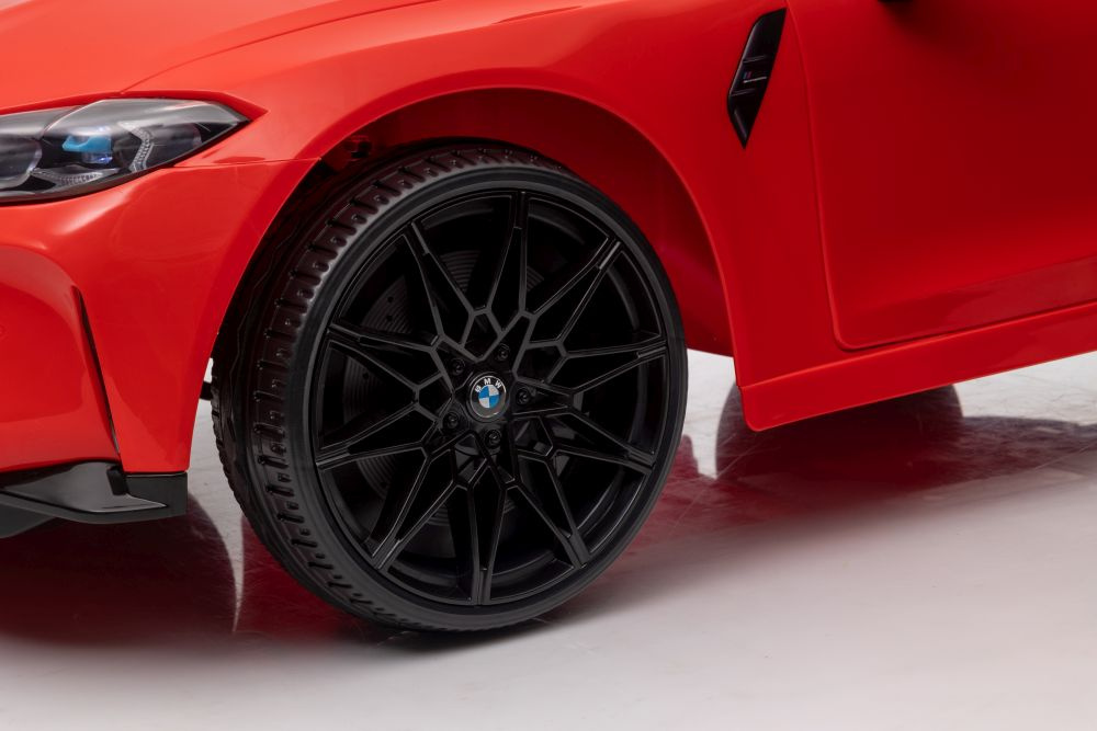 Vienvietis vaikiškas elektromobilis lean cars bmw m4, raudonas