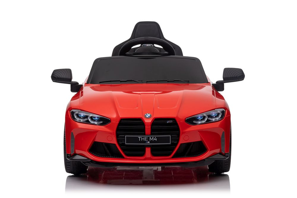 Vienvietis vaikiškas elektromobilis lean cars bmw m4, raudonas