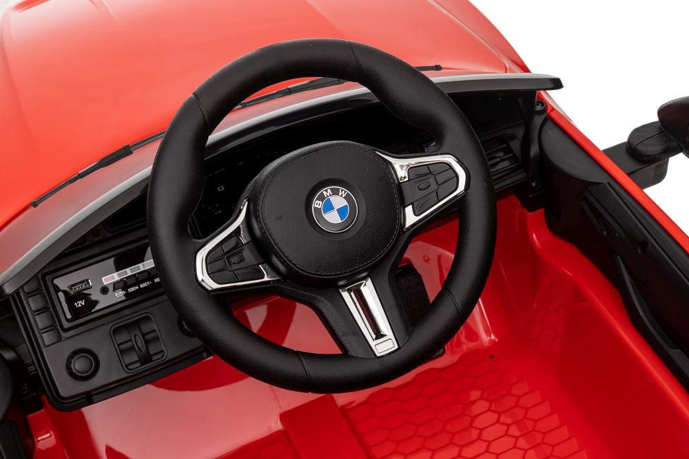 Vienvietis vaikiškas elektromobilis lean cars bmw m4, raudonas