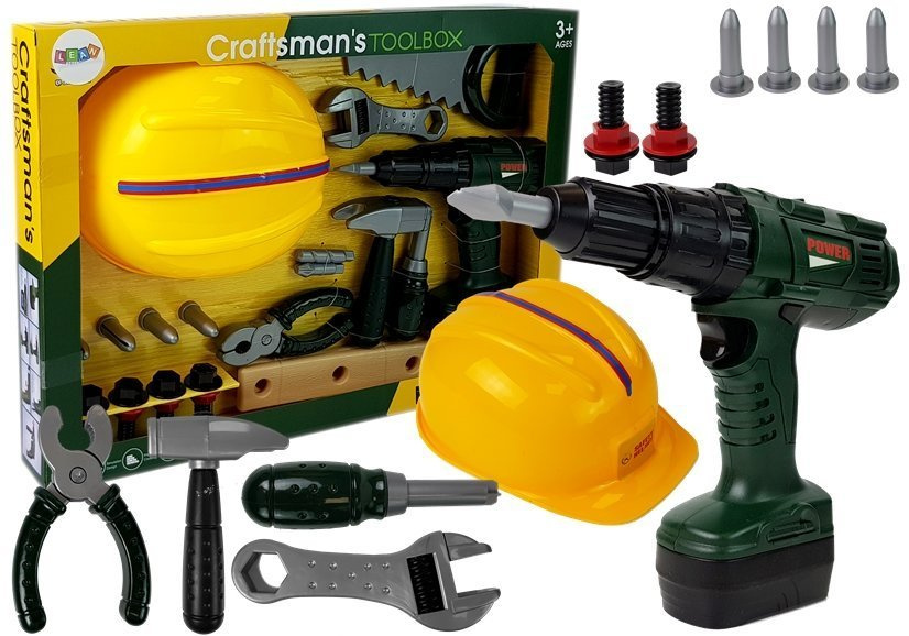 Žaislinių įrankių rinkinys su priedais lean toys