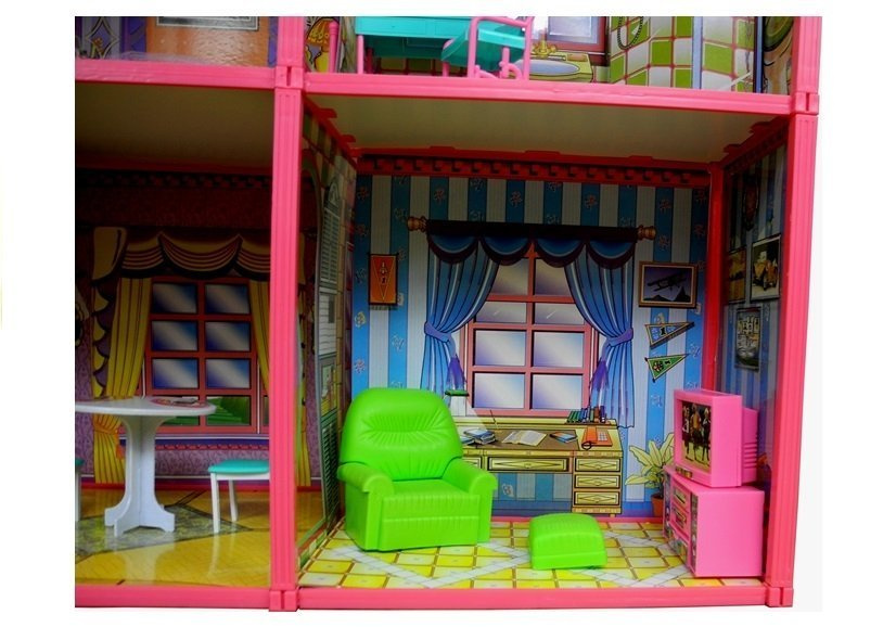 Lėlių namas su priedais lean toys