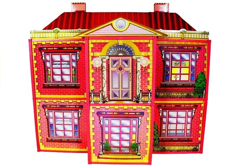 Lėlių namas su priedais lean toys