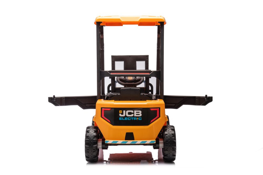 Vienvietis jcb akumuliatorinis krautuvas lean cars, geltonas
