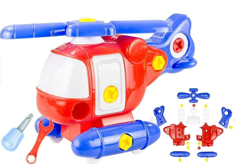 Žaislinis surenkamas sraigtasparnis lean toys